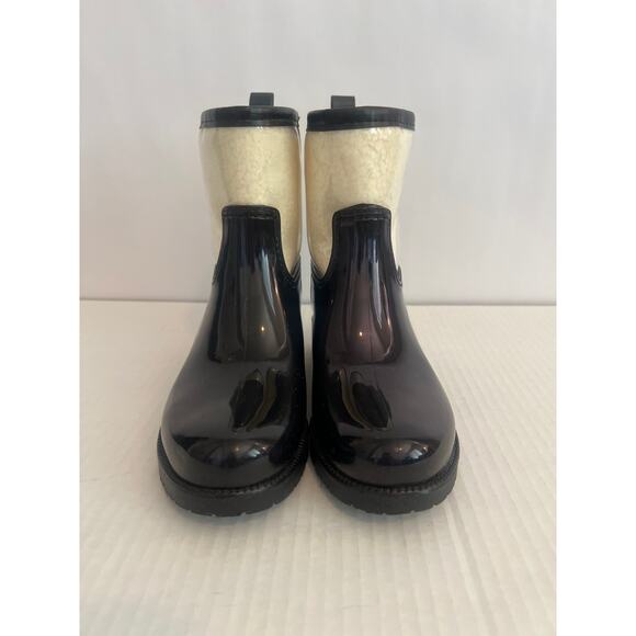 Charter Club Trudyy Water Resistant Rain Boots Black with Sherpa Fleece Size 8 - Picture 3 of 13